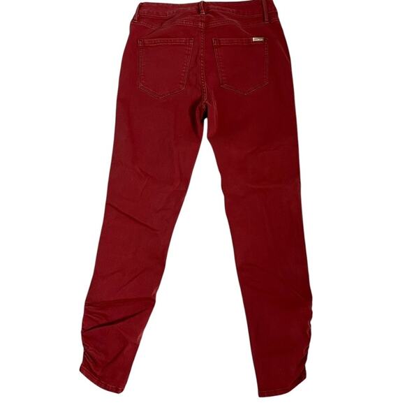 WHBM Sculpt Skinny Crop Jeans Basic Casual Denim Pants 00 XS Red - Picture 7 of 7